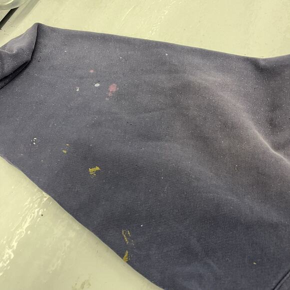 Vintage 90s Puma Navy Faded Distressed Boxy Sweatshirt - Picture 4 of 6